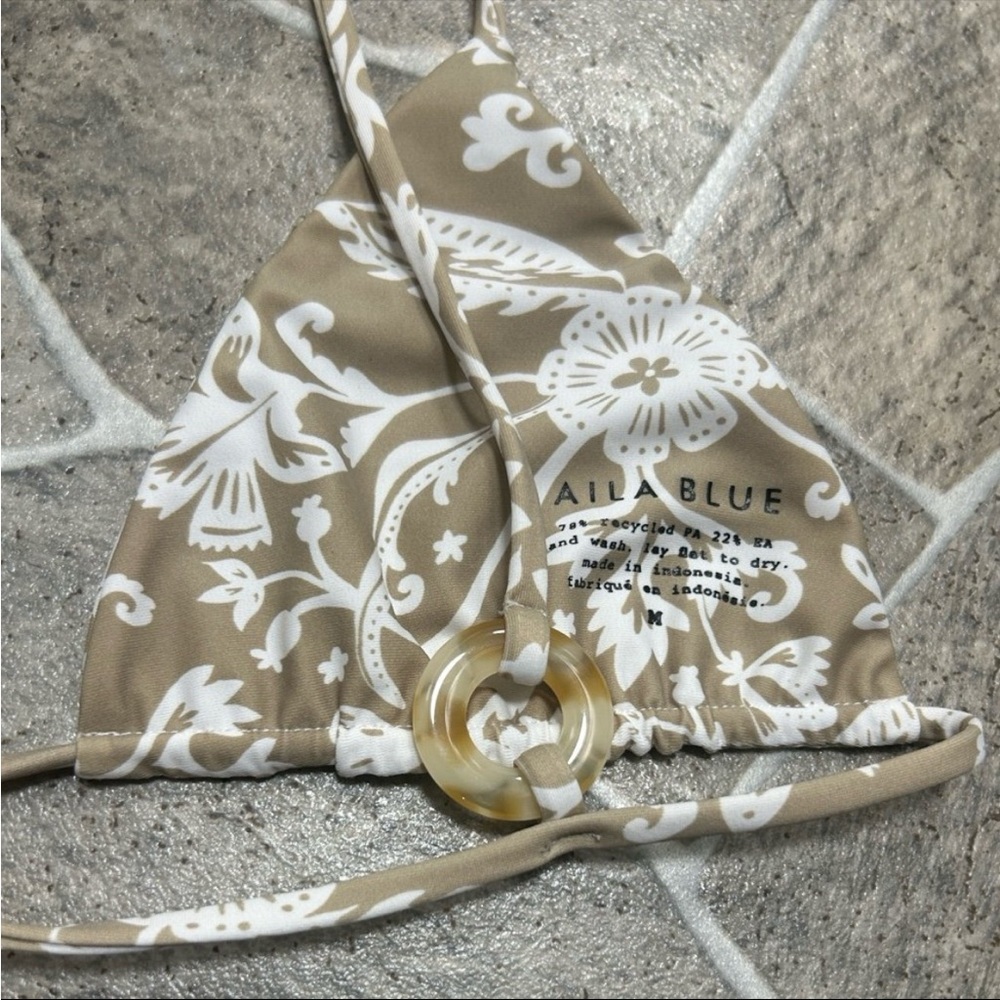 Alia Blue Tangiers Botanica Bikini Top M - Picture 5 of 7
